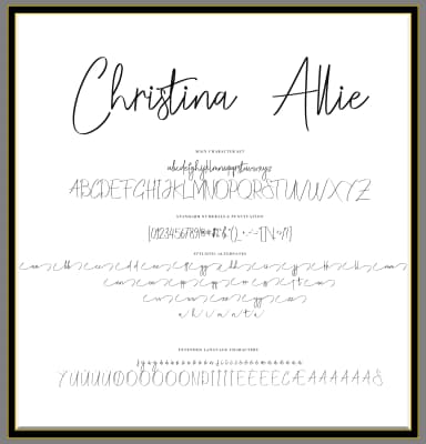 Christina Allie Font by zulkhairilettering — Script Handwritten Font — thumbnail 3