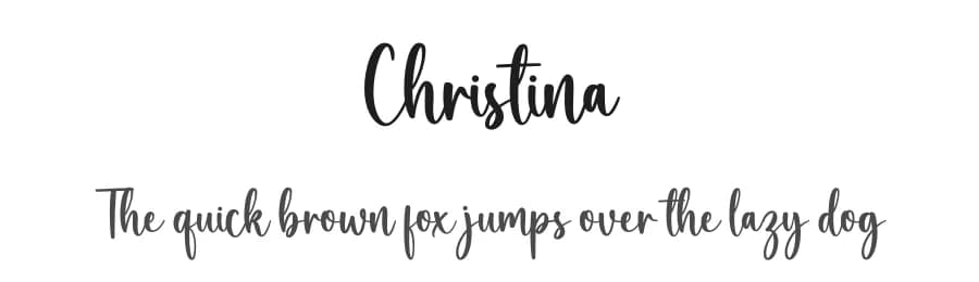 Christina by Graphix Line Studio — Script Handwritten Font