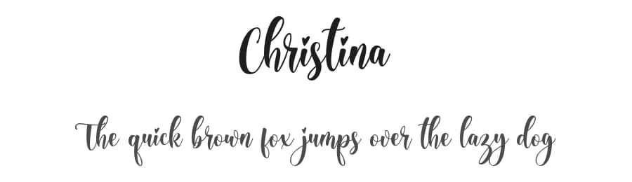 Christina by Letternun — Script Handwritten Font