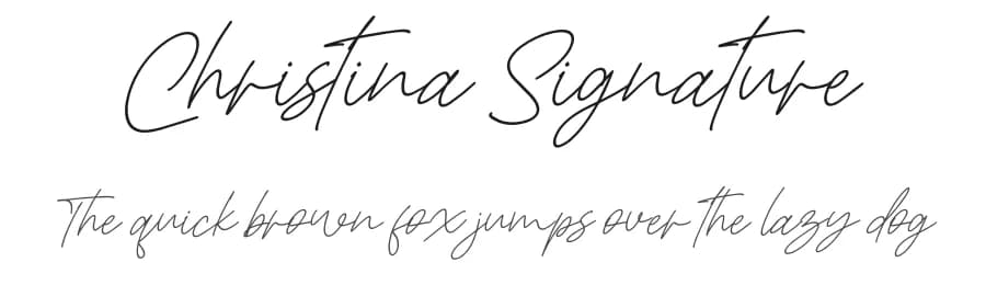 Christina Signature by Letterena Studios — Script Handwritten Font