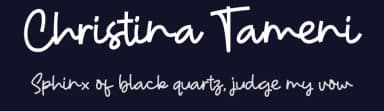 Christina Tameni by ONG Type — Script Handwritten Font — thumbnail 2