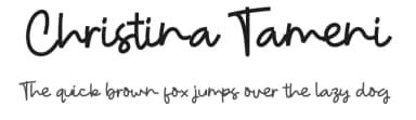 Christina Tameni by ONG Type — Script Handwritten Font — thumbnail 1
