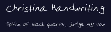 Christina Handwriting by Maria Rose — Script Handwritten Font — thumbnail 2