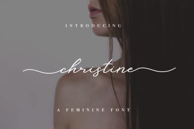 Christine Font by petertype — Script Handwritten Font — thumbnail 1