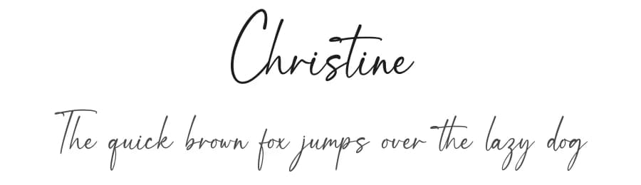Christine by Graphix Line Studio — Script Handwritten Font