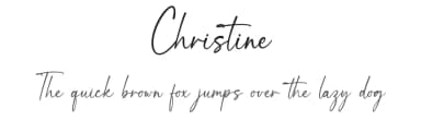 Christine by Graphix Line Studio — Script Handwritten Font — thumbnail 1