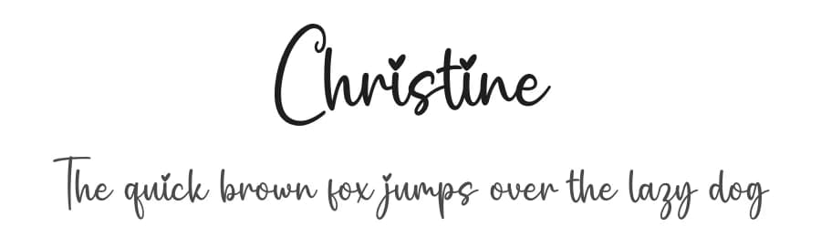 Christine by Nirmala Creative — Script Handwritten Font