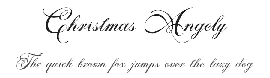 Christmas Angely by Letterara — Script Handwritten Font