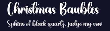 Christmas Baubles by Scratchones — Script Handwritten Font — thumbnail 2