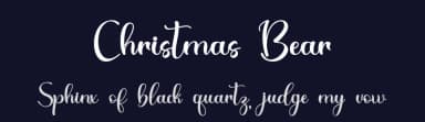Christmas Bear by Alif Ryan Zulfikar — Script Handwritten Font — thumbnail 2
