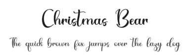 Christmas Bear by Alif Ryan Zulfikar — Script Handwritten Font — thumbnail 1
