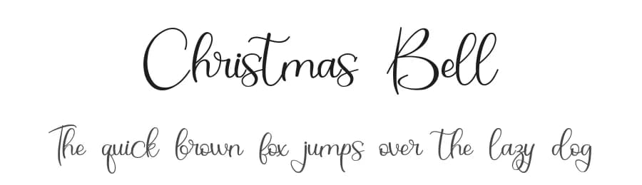 Christmas Bell by Alif Ryan Zulfikar — Script Handwritten Font