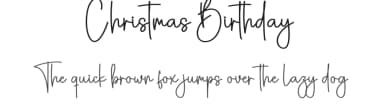 Christmas Birthday by Scratchones — Script Handwritten Font — thumbnail 1