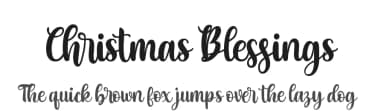 Christmas Blessings by Mozatype — Script Handwritten Font — thumbnail 1