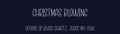 Christmas Blowing by Scratchones — Script Handwritten Font — thumbnail 2