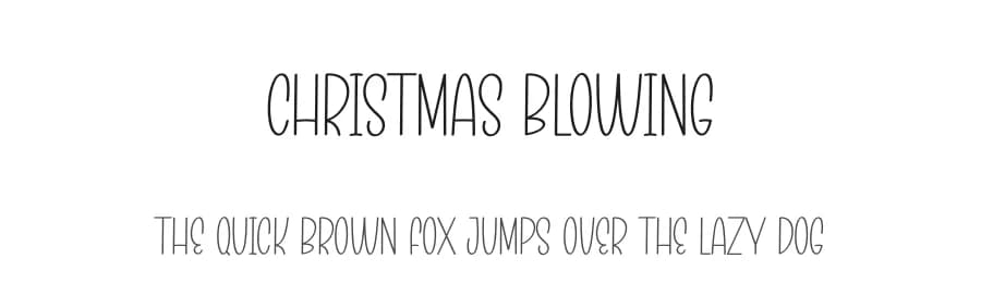 Christmas Blowing by Scratchones — Script Handwritten Font
