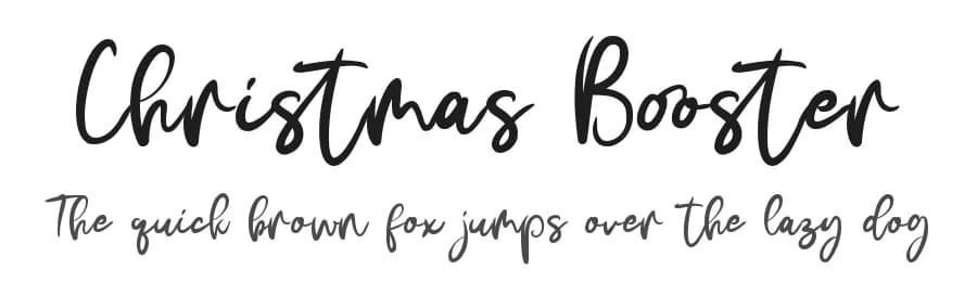 Christmas Booster by Creaditive Design — Script Handwritten Font — preview 1