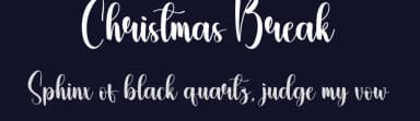 Christmas Break by Andi Moz — Script Handwritten Font — thumbnail 2