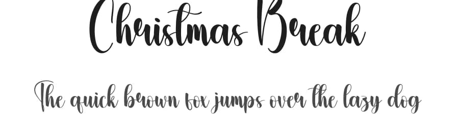 Christmas Break by Andi Moz — Script Handwritten Font