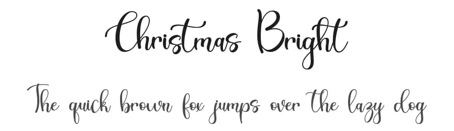 Christmas Bright by Alif Ryan Zulfikar — Script Handwritten Font