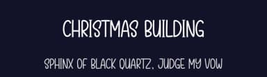 Christmas Building by Scratchones — Script Handwritten Font — thumbnail 2