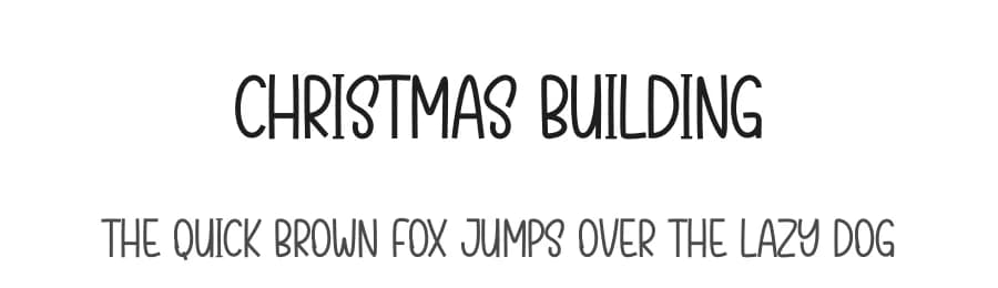 Christmas Building by Scratchones — Script Handwritten Font