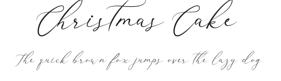 Christmas Cake by New Sanctorum — Script Handwritten Font