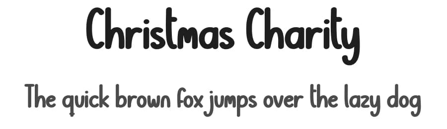 Christmas Charity by Scratchones — Script Handwritten Font