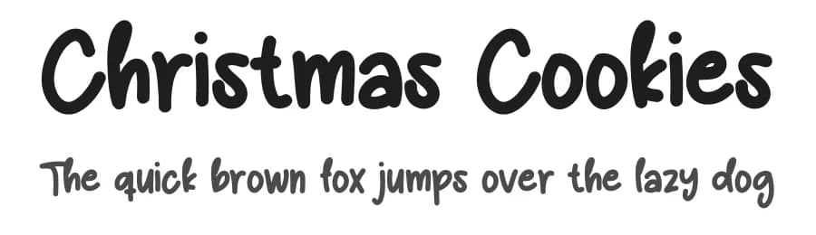 Christmas Cookies by Scratchones — Script Handwritten Font