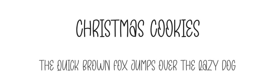 Christmas Cookies by Andi Moz — Script Handwritten Font