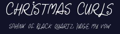 Christmas Curls by Hawtpixel — Script Handwritten Font — thumbnail 2