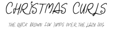Christmas Curls by Hawtpixel — Script Handwritten Font — thumbnail 1