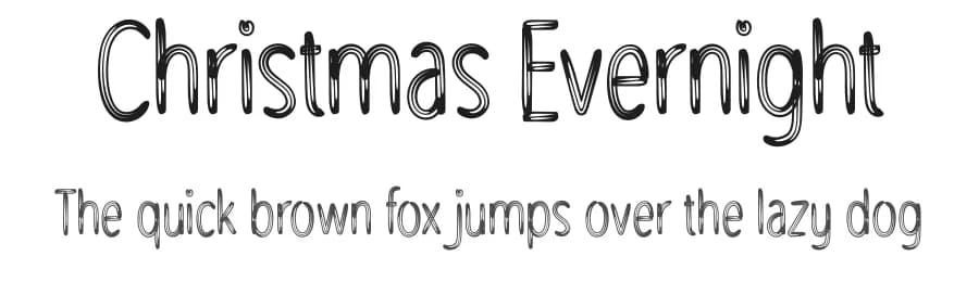 Christmas Evernight by Scratchones — Script Handwritten Font