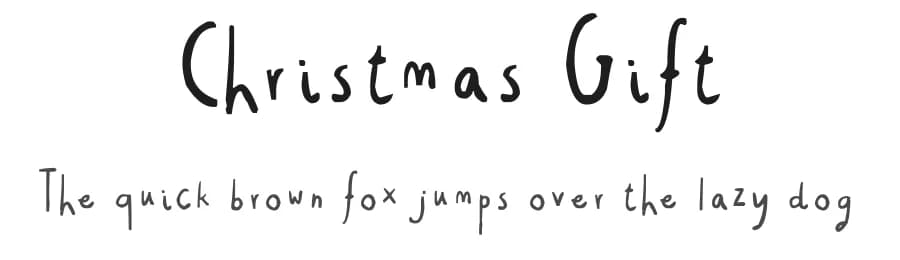 Christmas Gift by FontPanda — Script Handwritten Font