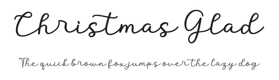 Christmas Glad by AEN Creative Studio — Script Handwritten Font