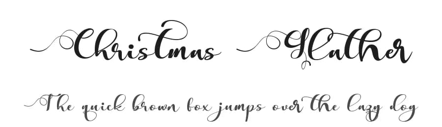 Christmas Glather by Mengulirpena — Script Handwritten Font