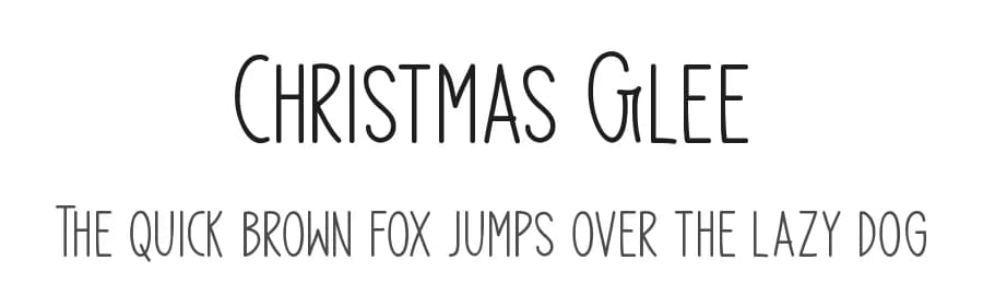 Christmas Glee by Md Shohail Bhuian — Script Handwritten Font