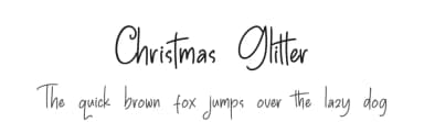 Christmas Glitter by Mozatype — Script Handwritten Font — thumbnail 1