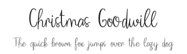 Christmas Goodwill by Johan Wibisono — Script Handwritten Font — thumbnail 1