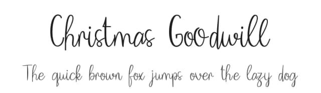 Christmas Goodwill by Johan Wibisono — Script Handwritten Font