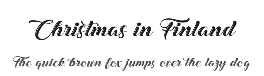 Christmas in Finland by Octotype  | Thomas Boucherie — Script Handwritten Font