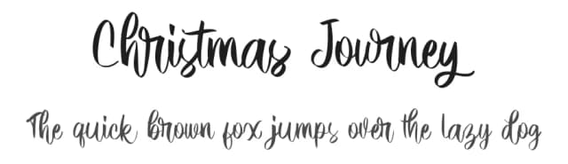 Christmas Journey by Letterara — Script Handwritten Font