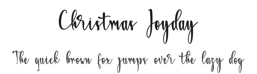 Christmas Joyday by Harjuno Kristanto — Script Handwritten Font