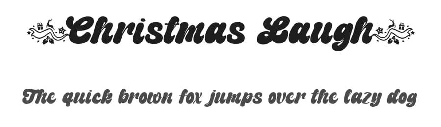 Christmas Laugh by Typhoon Type - Suthi Srisopha — Script Handwritten Font