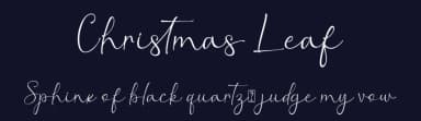 Christmas Leaf by Alif Ryan Zulfikar — Script Handwritten Font — thumbnail 2