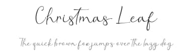 Christmas Leaf by Alif Ryan Zulfikar — Script Handwritten Font — thumbnail 1