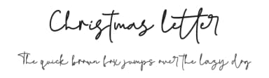 Christmas letter by Stefani Letter — Script Handwritten Font — thumbnail 1