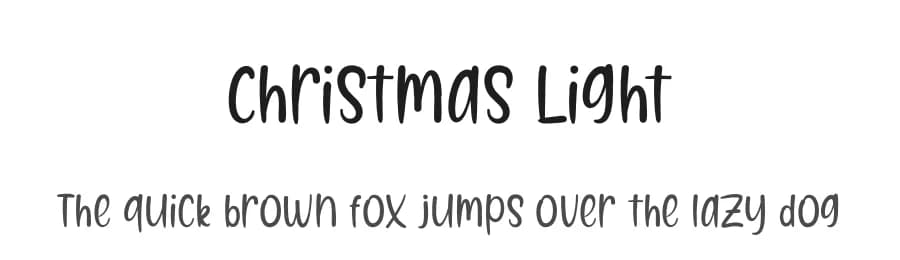 Christmas Light by font3 — Script Handwritten Font — preview 1