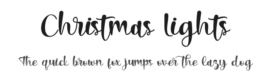Christmas Lights by Letterara — Script Handwritten Font