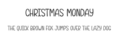 Christmas Monday by Andi Moz — Script Handwritten Font — thumbnail 1